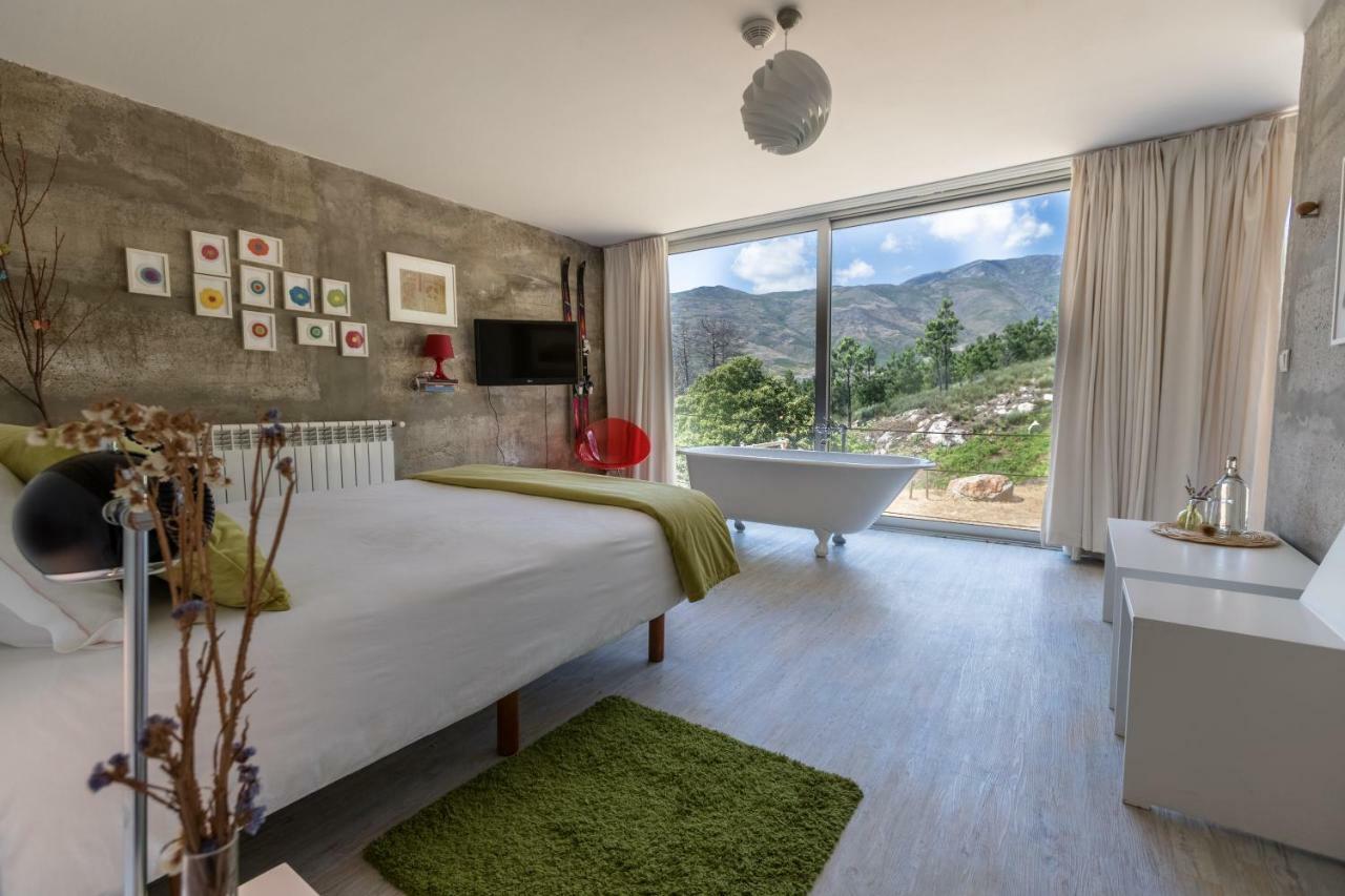 Casa De Campo De Torneiros Unhais Da Serra Bagian luar foto